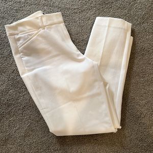 White House Black Market Slim Ankle Pant White